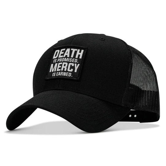 One Revolver Surfboards - Death Is Promised. Mercy Is Earned Patch Snapback Hat HEADWEAR