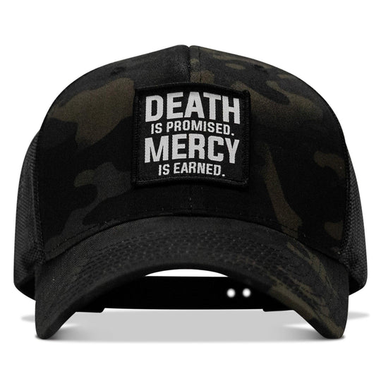 One Revolver Surfboards - Death Is Promised. Mercy Is Earned Patch Snapback Hat HEADWEAR