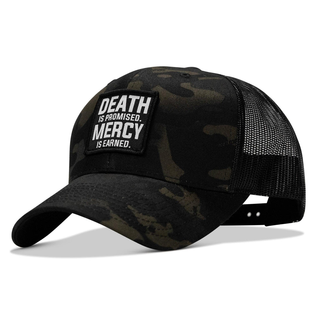 One Revolver Surfboards - Death Is Promised. Mercy Is Earned Patch Snapback Hat HEADWEAR