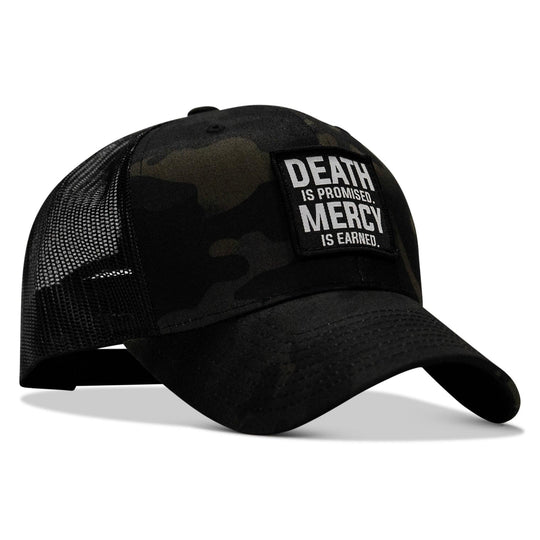 One Revolver Surfboards - Death Is Promised. Mercy Is Earned Patch Snapback Hat HEADWEAR