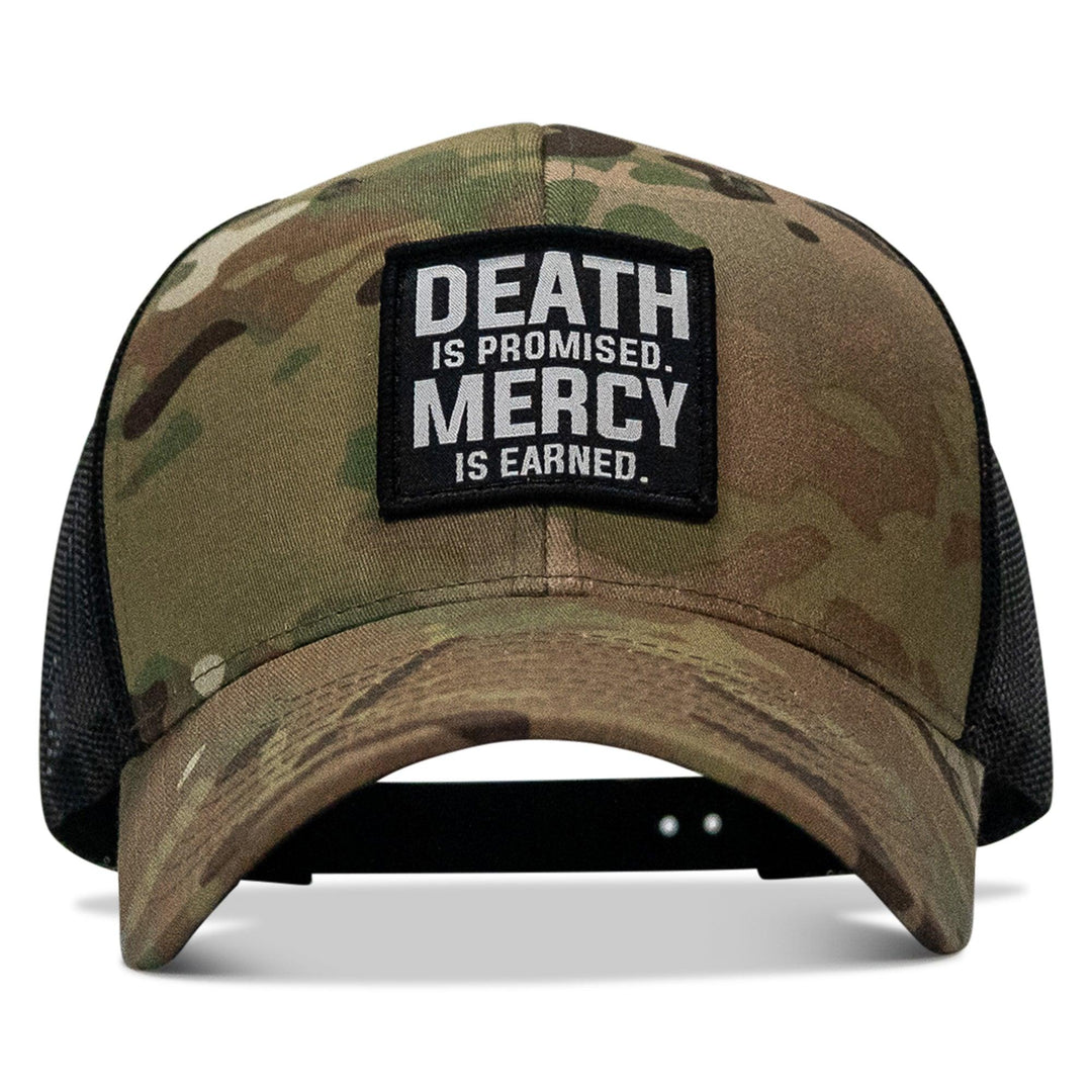 One Revolver Surfboards - Death Is Promised. Mercy Is Earned Patch Snapback Hat HEADWEAR