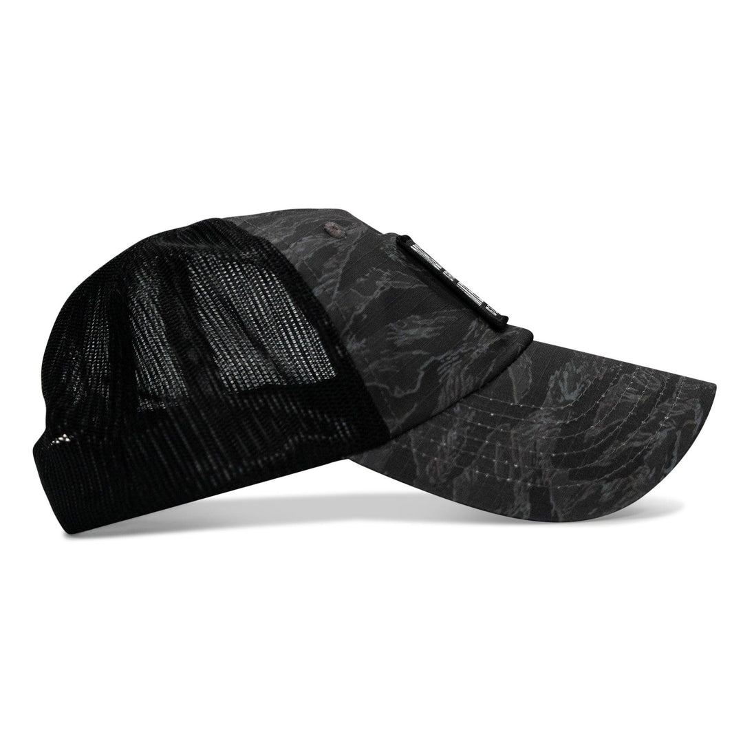 One Revolver Surfboards - Death Is Promised. Mercy Is Earned Patch. Tactical Ripstop Mesh Snapback Hat HEADWEAR