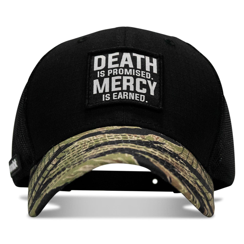 One Revolver Surfboards - Death Is Promised. Mercy Is Earned Patch Original Ripstop Snapback Hat HEADWEAR