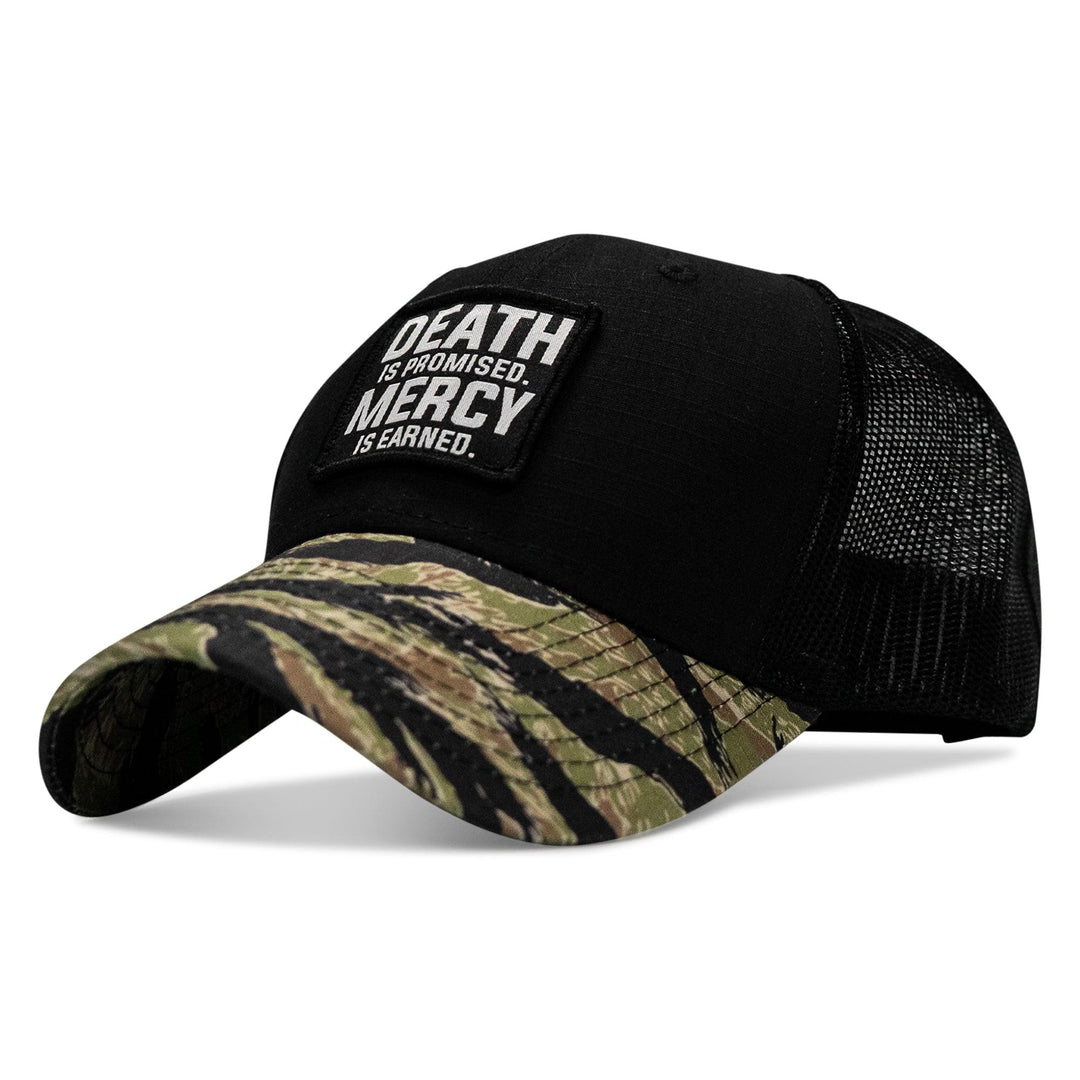 One Revolver Surfboards - Death Is Promised. Mercy Is Earned Patch Original Ripstop Snapback Hat HEADWEAR