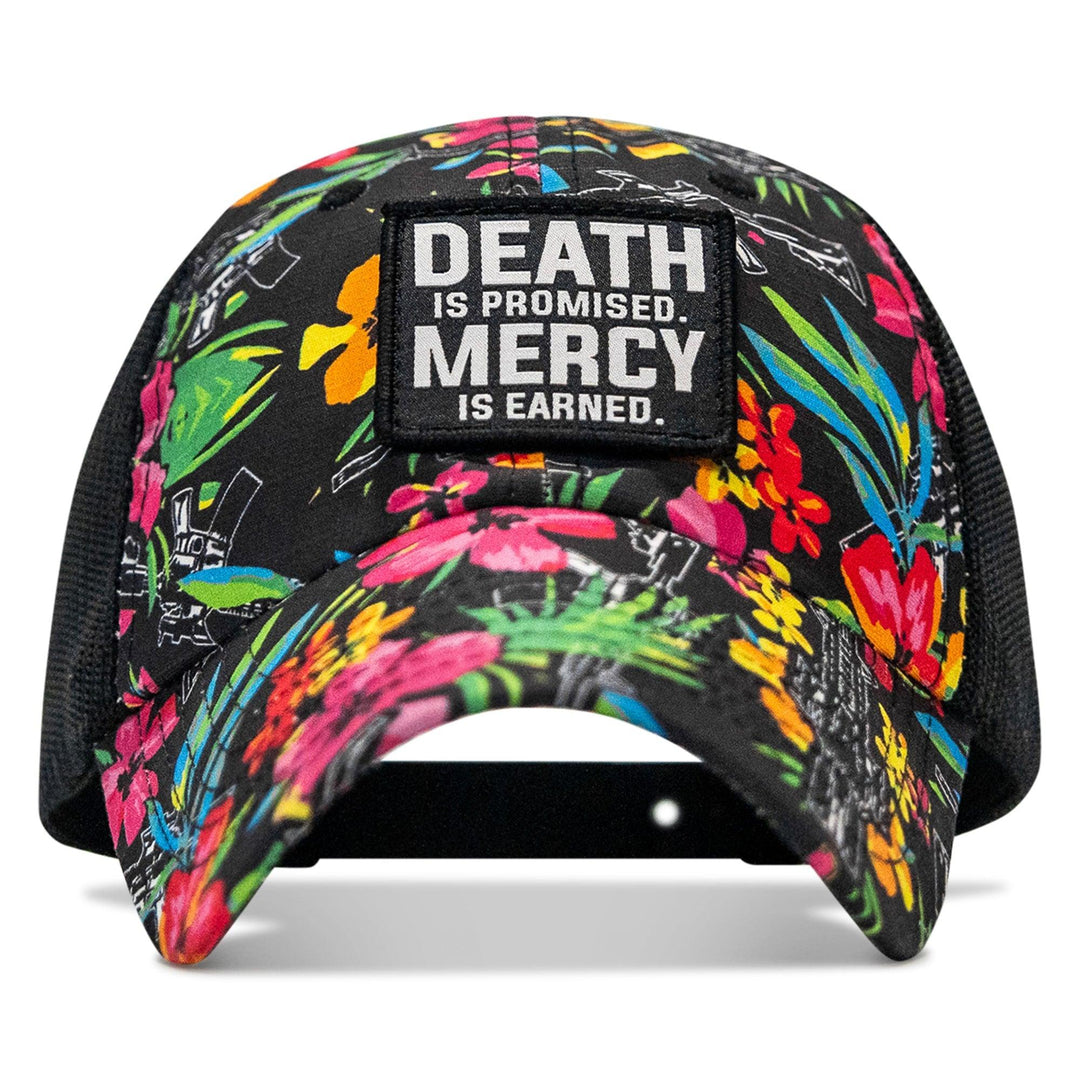 One Revolver Surfboards - Death Is Promised. Mercy Is Earned Patch. Tactical Ripstop Mesh Snapback Hat HEADWEAR