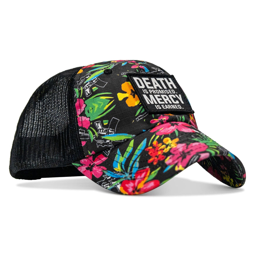 One Revolver Surfboards - Death Is Promised. Mercy Is Earned Patch. Tactical Ripstop Mesh Snapback Hat HEADWEAR