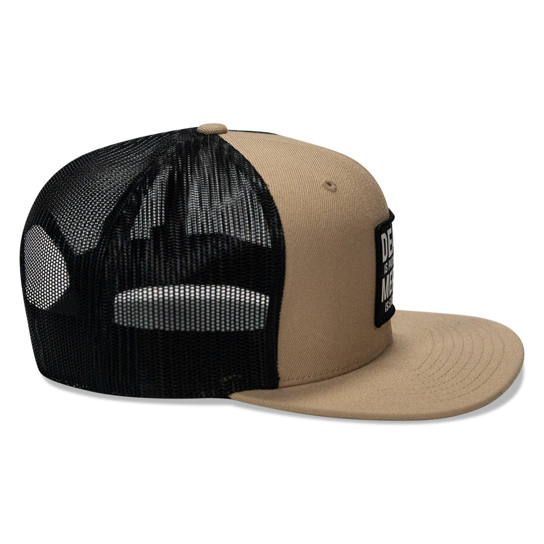 One Revolver Surfboards - Death Is Promised. Mercy Is Earned Patch Flatbill Hat HEADWEAR