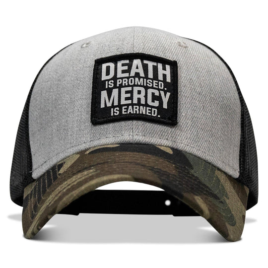 One Revolver Surfboards - Death Is Promised. Mercy Is Earned Patch Snapback Hat HEADWEAR