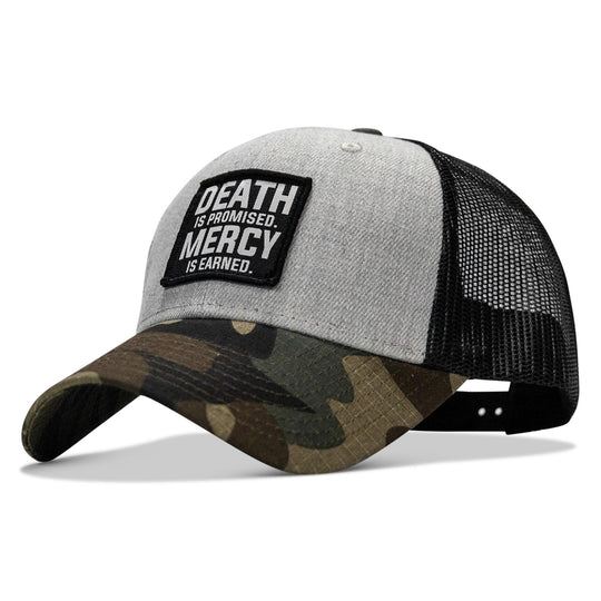 One Revolver Surfboards - Death Is Promised. Mercy Is Earned Patch Snapback Hat HEADWEAR