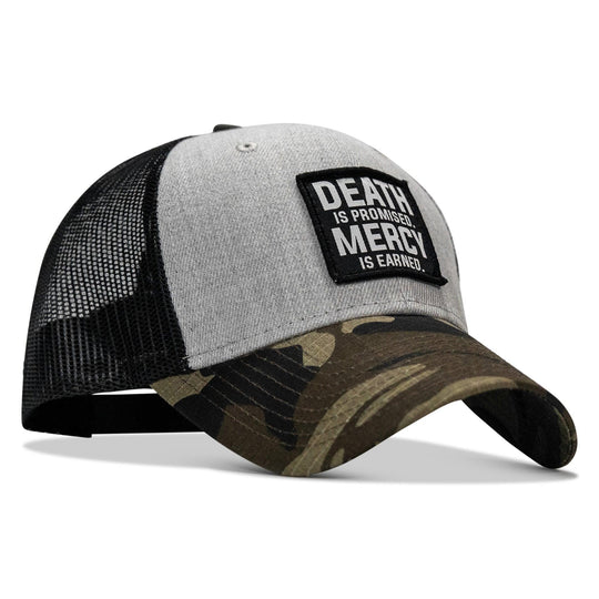 One Revolver Surfboards - Death Is Promised. Mercy Is Earned Patch Snapback Hat HEADWEAR