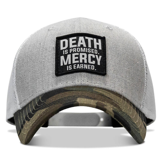 One Revolver Surfboards - Death Is Promised. Mercy Is Earned Patch Snapback Hat HEADWEAR