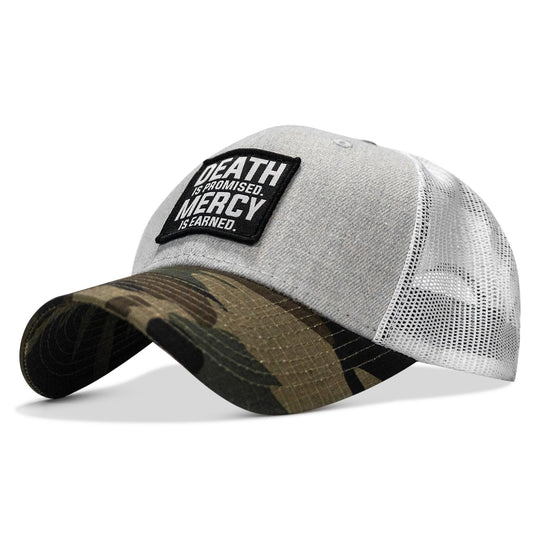 One Revolver Surfboards - Death Is Promised. Mercy Is Earned Patch Snapback Hat HEADWEAR
