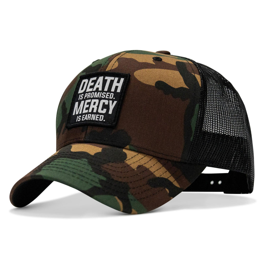 One Revolver Surfboards - Death Is Promised. Mercy Is Earned Patch Snapback Hat HEADWEAR