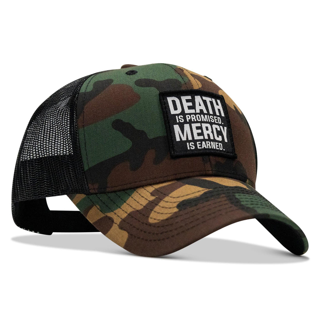One Revolver Surfboards - Death Is Promised. Mercy Is Earned Patch Snapback Hat HEADWEAR