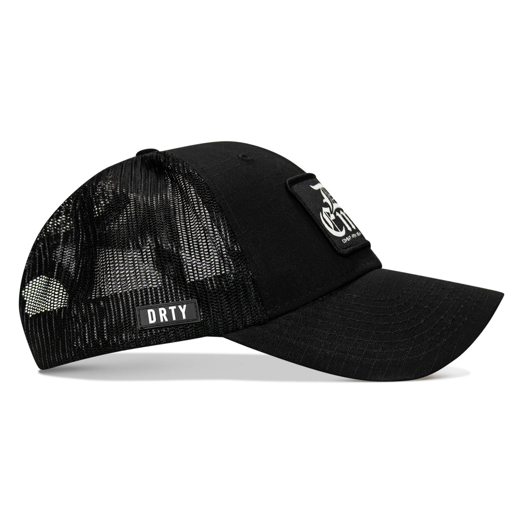 Die Empty Black Patch Original Ripstop Snapback Hat