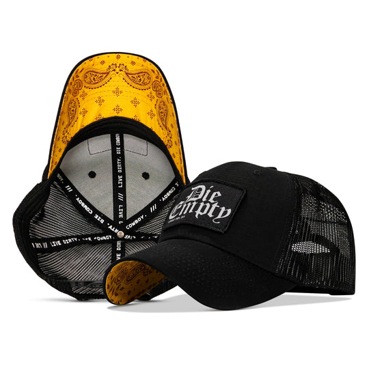 Die Empty Black Patch Original Ripstop Snapback Hat