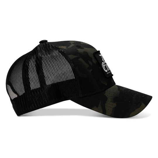 One Revolver Surfboards - Die Empty Black Patch Snapback Hat HEADWEAR