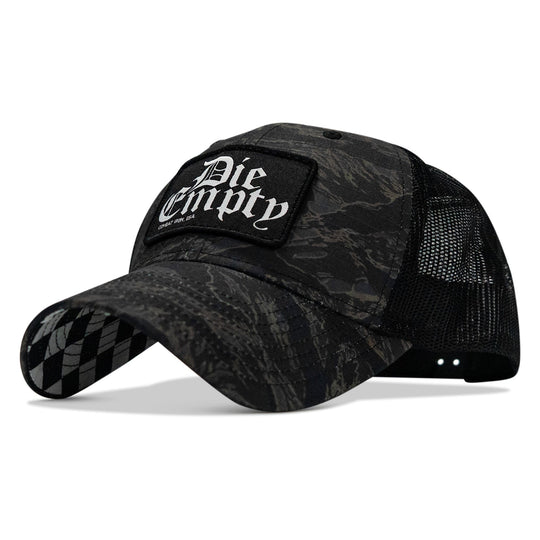 Die Empty Black Patch Original Ripstop Snapback Hat