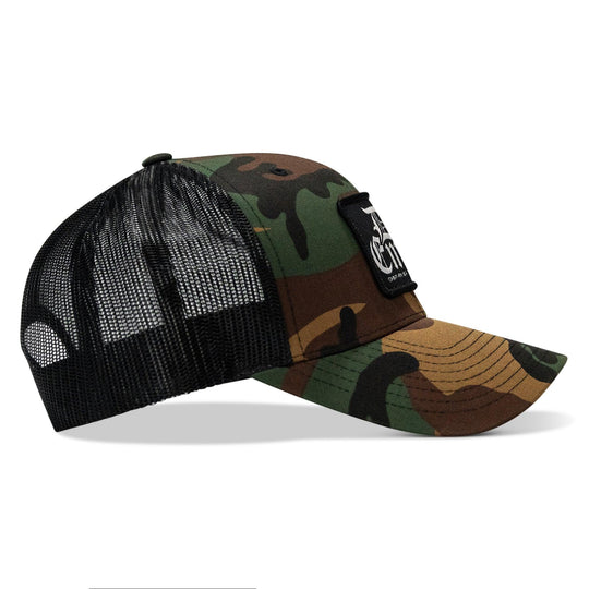One Revolver Surfboards - Die Empty Black Patch Snapback Hat HEADWEAR