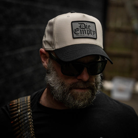 One Revolver Surfboards - Die Empty Patch. 5-Panel Workhorse Snapback Hat HEADWEAR