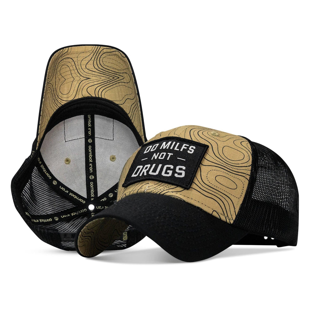 One Revolver Surfboards - Do MILFS. Not Drugs Patch Original Ripstop Snapback Hat HEADWEAR