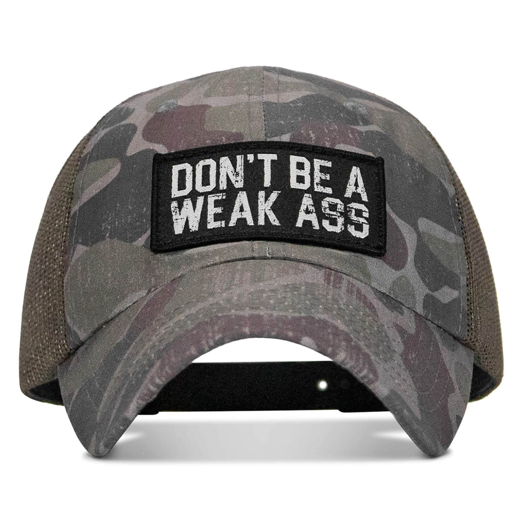Don't Be A Weak Ass Patch Ripstop Snapback Hat - One Revolver Surfboards
