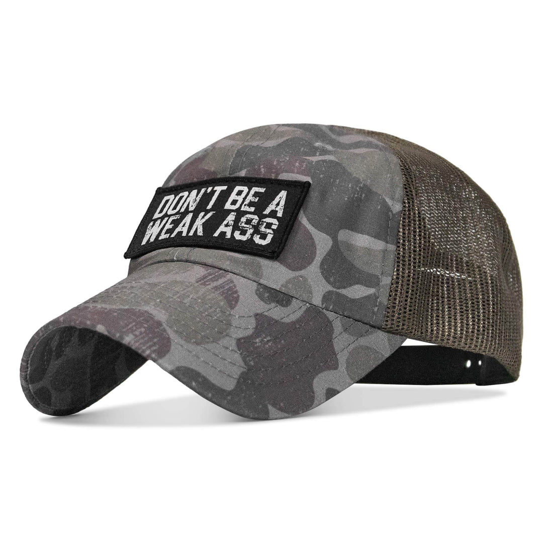 Don't Be A Weak Ass Patch Ripstop Snapback Hat - One Revolver Surfboards