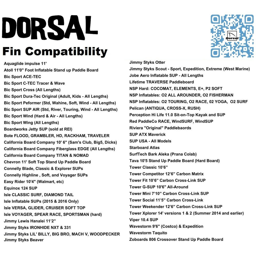 DORSAL Signature Longboard &amp; SUP Fin - Polycarbonate