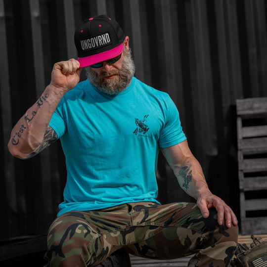 One Revolver Surfboards - Ungovrnd Oversized Patch Flatbill SnapBack Hat HEADWEAR