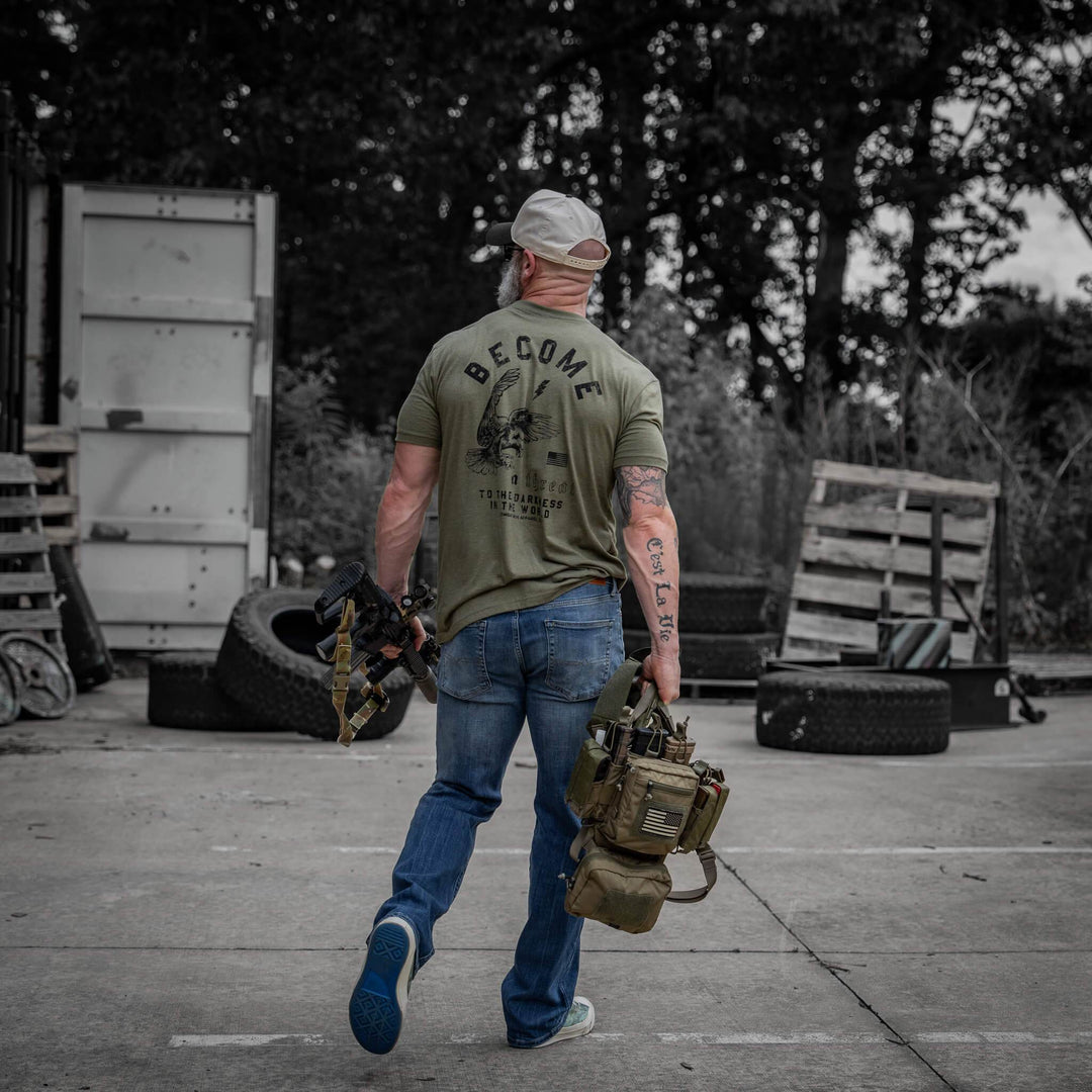 Become A Threat To The Darkness Men's T-Shirt - One Revolver Surfboards