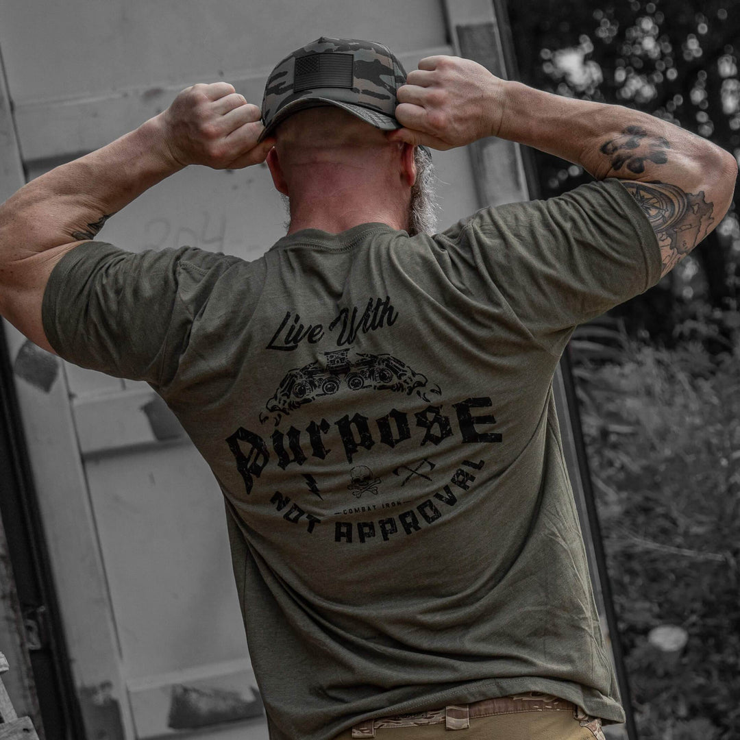 Live With Purpose. Not Approval Men's T-Shirt - One Revolver Surfboards