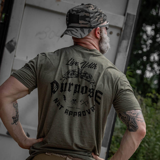 Live With Purpose. Not Approval Men's T-Shirt - One Revolver Surfboards