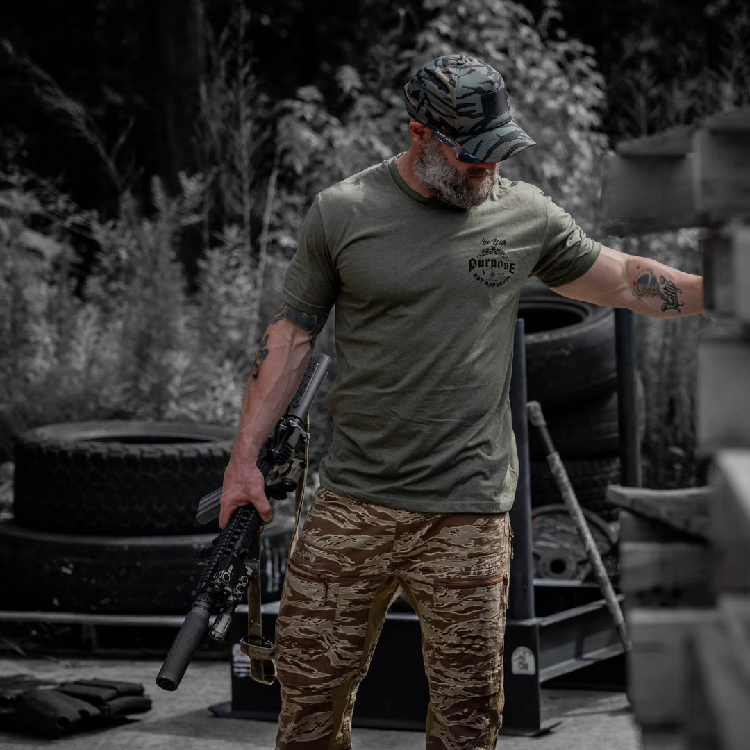 Live With Purpose. Not Approval Men's T-Shirt - One Revolver Surfboards