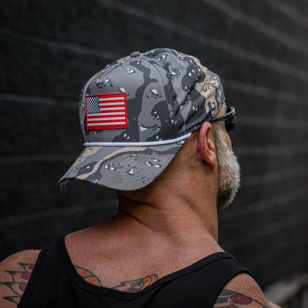 American Flag PVC Patch Waterproof Weekender Snapback