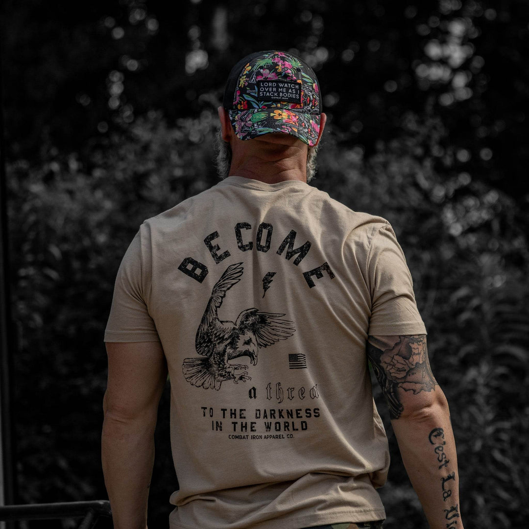 Become A Threat To The Darkness Men's T-Shirt - One Revolver Surfboards
