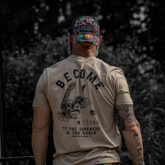 Become A Threat To The Darkness Men's T-Shirt - One Revolver Surfboards