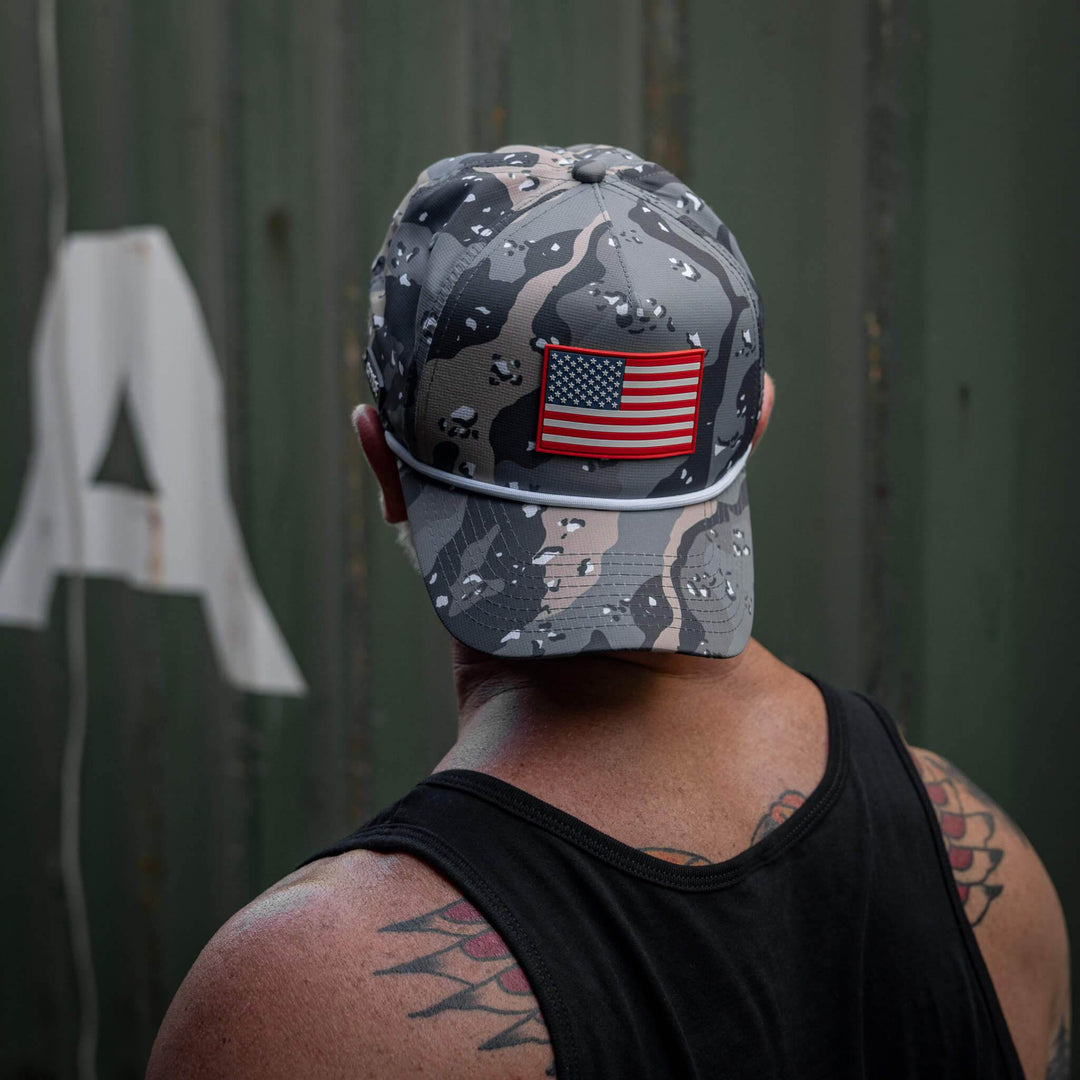 American Flag PVC Patch Waterproof Weekender Snapback