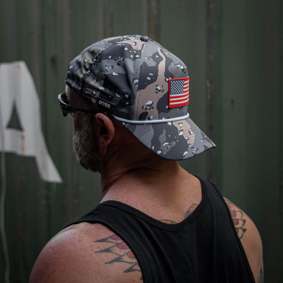 American Flag PVC Patch Waterproof Weekender Snapback