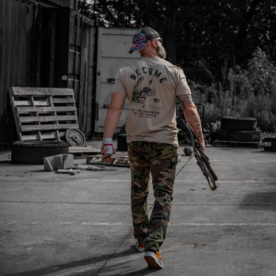 Become A Threat To The Darkness Men's T-Shirt - One Revolver Surfboards
