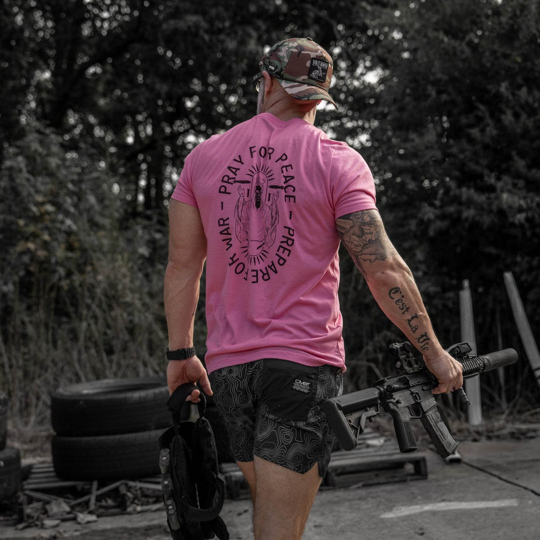 Pray For Peace. Prepare For War. Men's T-Shirt - One Revolver Surfboards