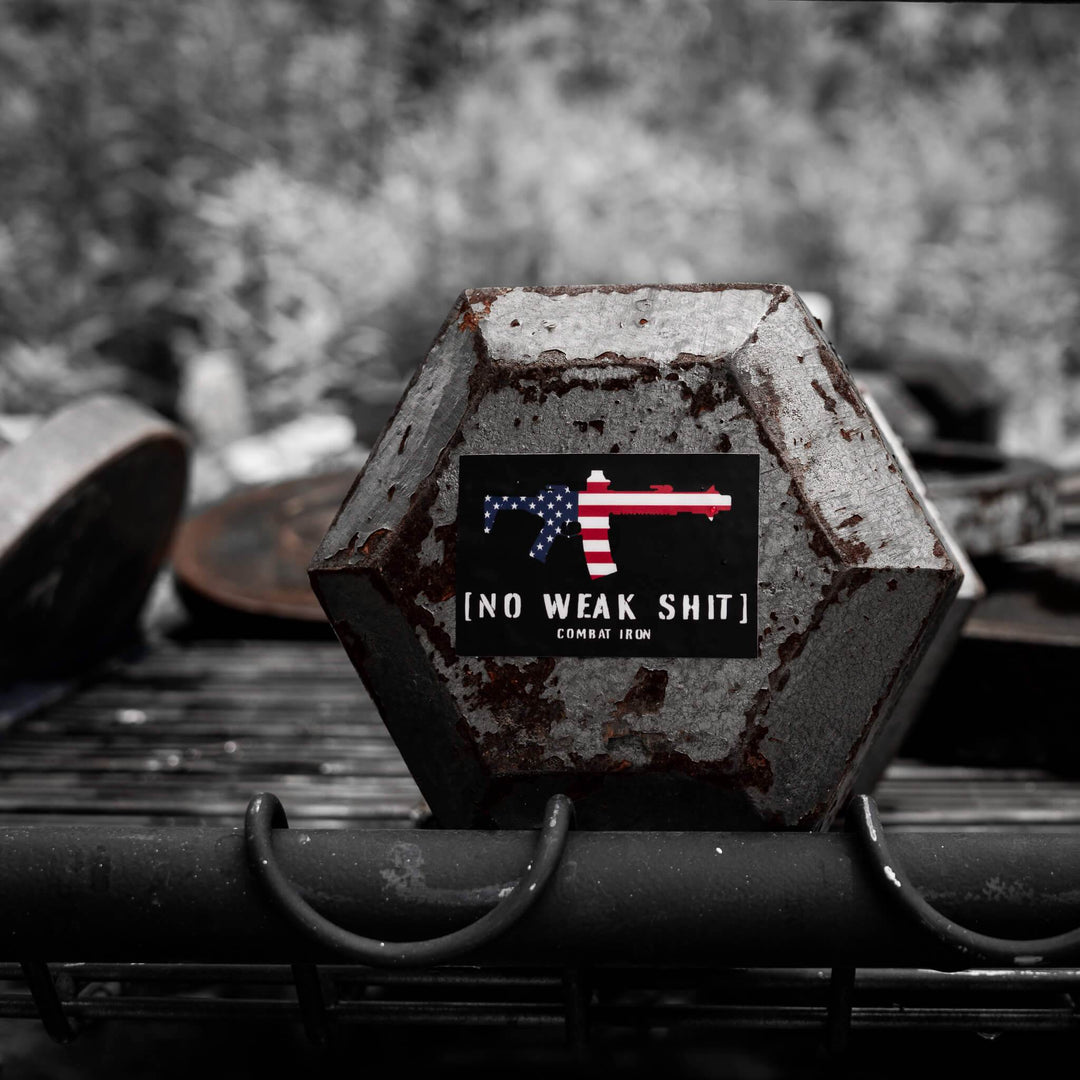 No Weak Shit USA Decal - One Revolver Surfboards