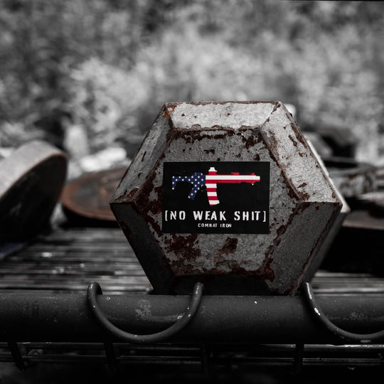 No Weak Shit USA Decal - One Revolver Surfboards