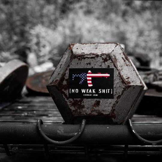 One Revolver Surfboards - No Weak Shit USA Decal DECAL