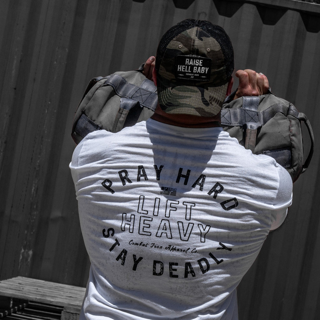 Raise Hell Baby Patch Tactical Ripstop Mesh Snapback Hat