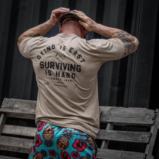 Dying is Easy. Surviving Is Hard Men's T-Shirt - One Revolver Surfboards