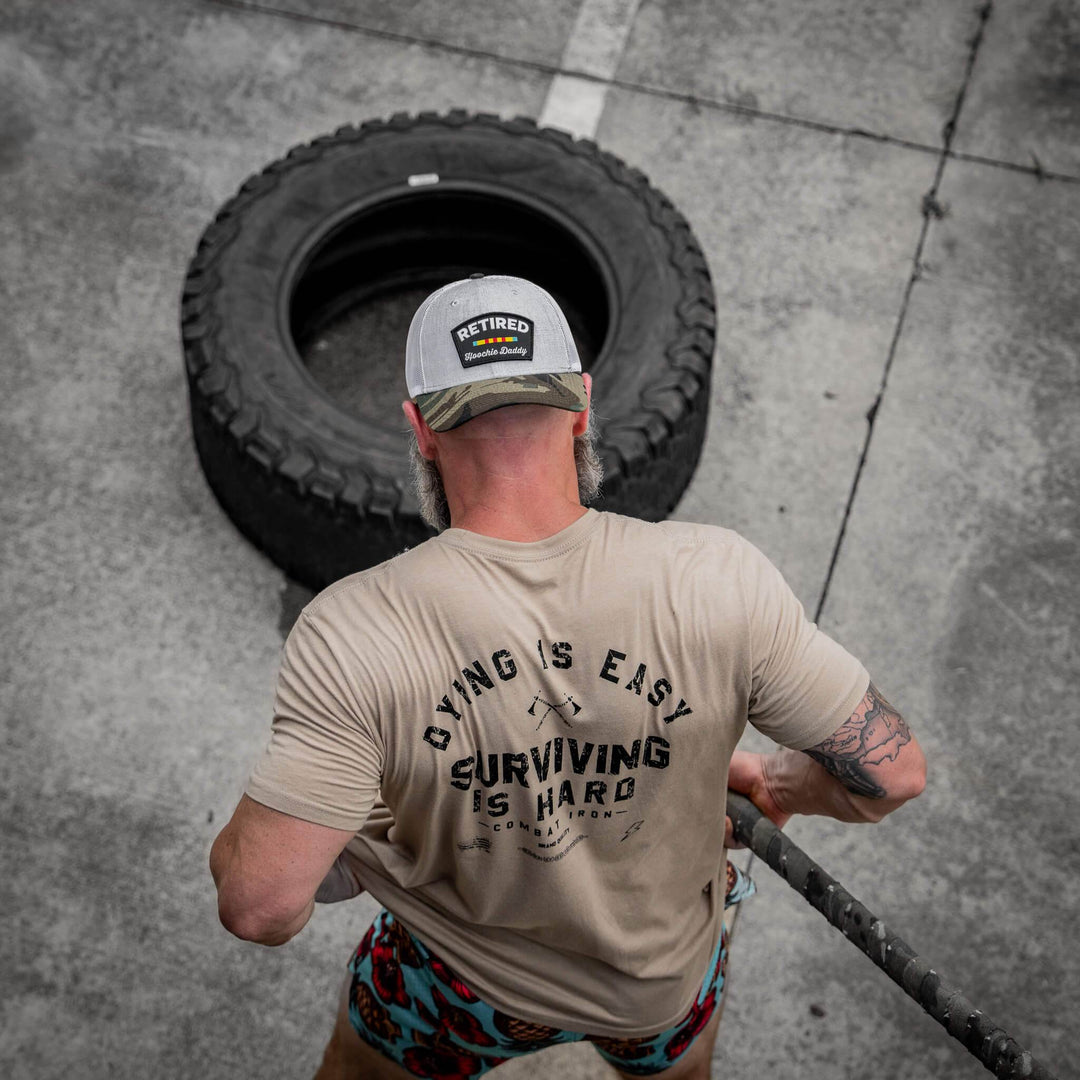 Dying is Easy. Surviving Is Hard Men's T-Shirt - One Revolver Surfboards