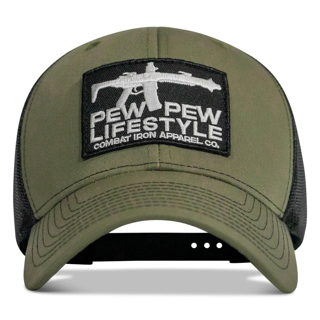 One Revolver Surfboards - Pew Pew Lifestyle Patch Mid-Profile Snapback Hat HEADWEAR