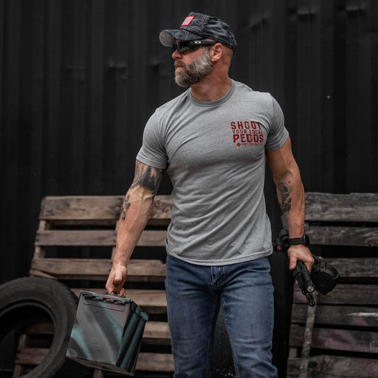 Shoot Your Local Pedos Men's T-Shirt - One Revolver Surfboards