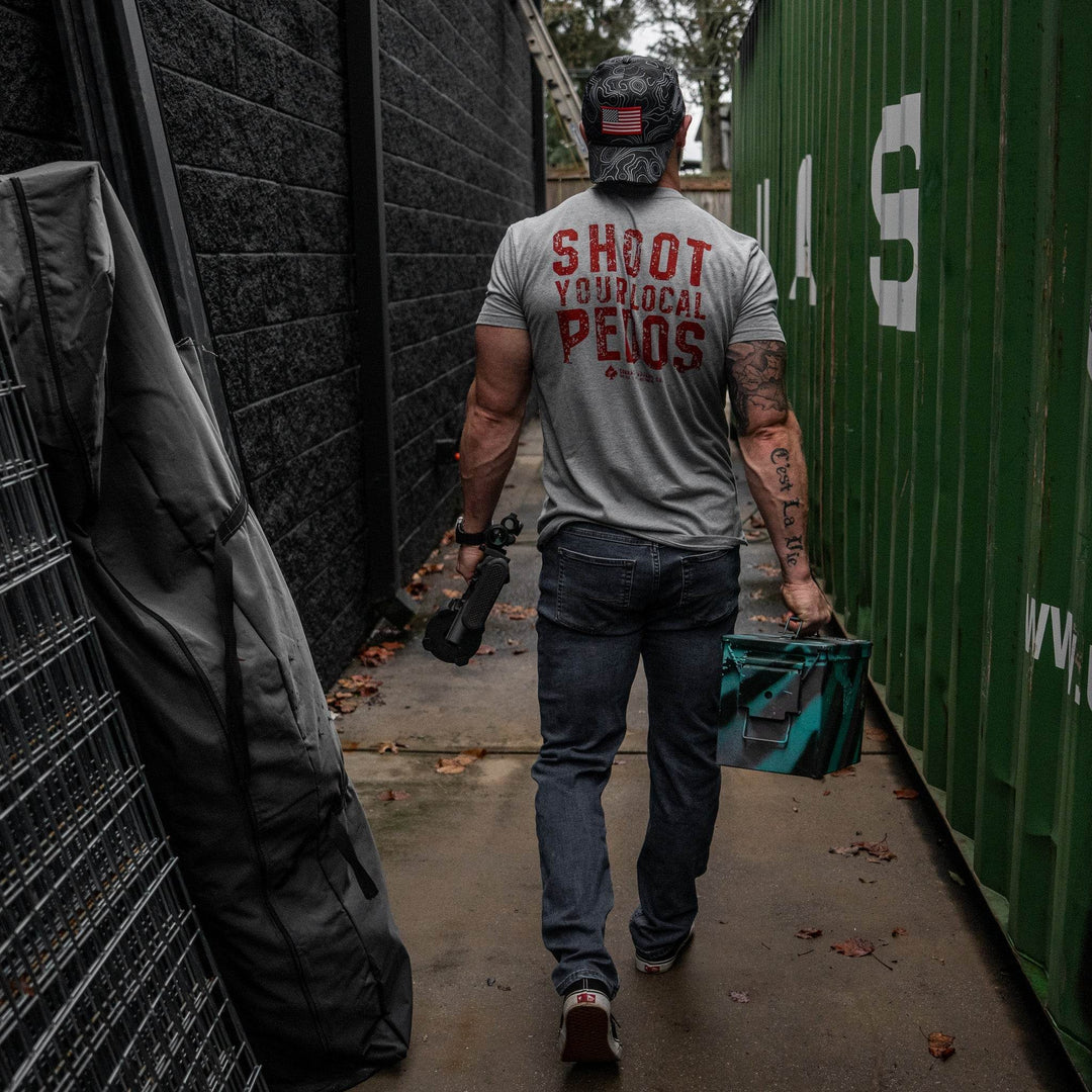 Shoot Your Local Pedos Men's T-Shirt - One Revolver Surfboards