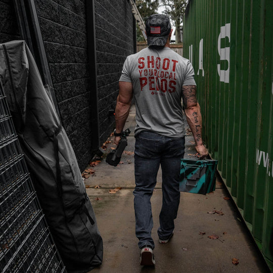 Shoot Your Local Pedos Men's T-Shirt - One Revolver Surfboards